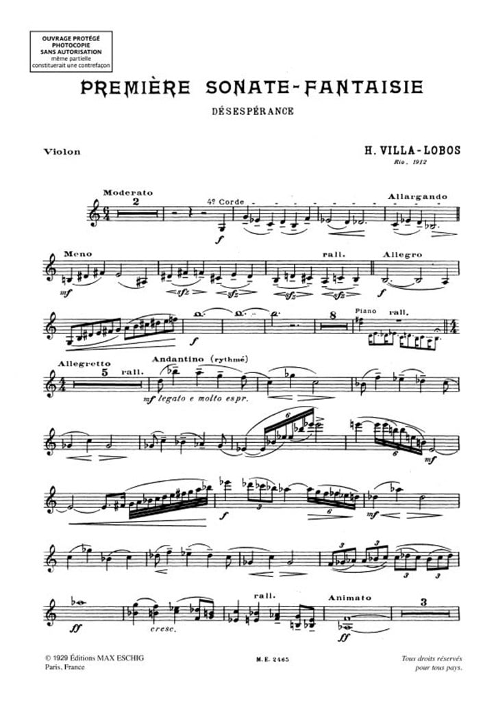 Sonate Fantaisie N 1